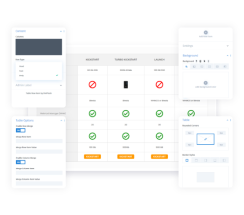 Divi Table Module - DiviFlash