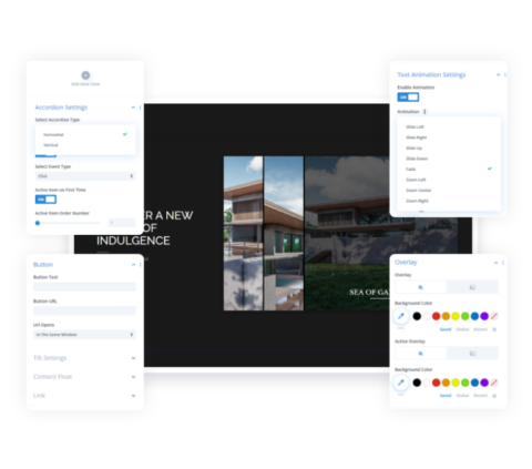Divi Image Accordion Module - DiviFlash