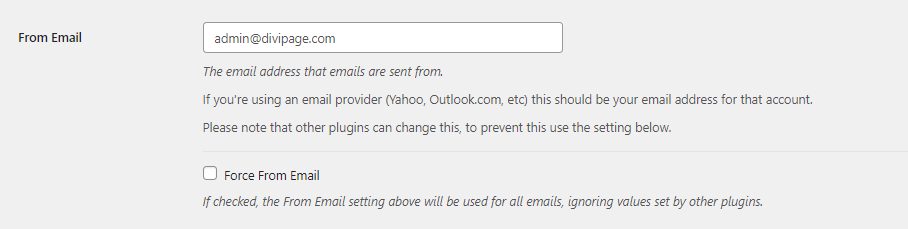 Add Form Email at WP Mail SMTP Plugin