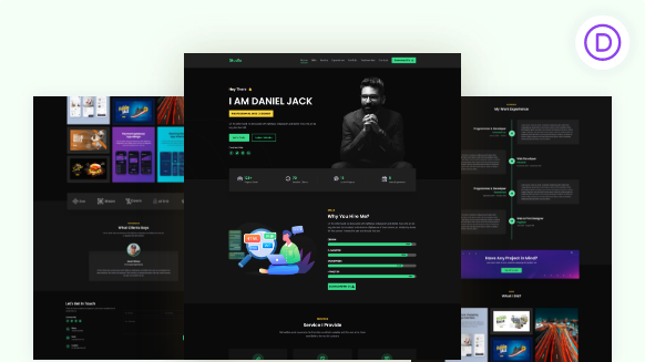 Divi CV Resume Layout Packs