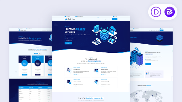 Divi Hosting Layout Packs