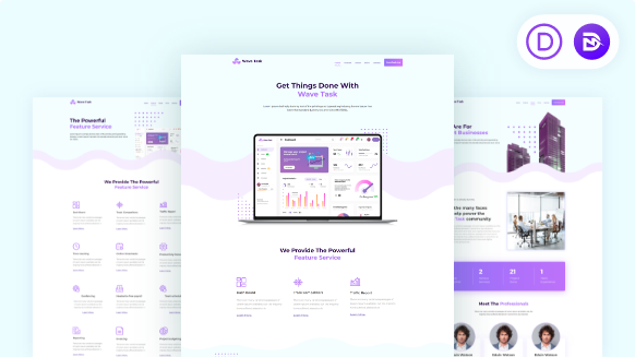 Divi SaaS Layout Packs