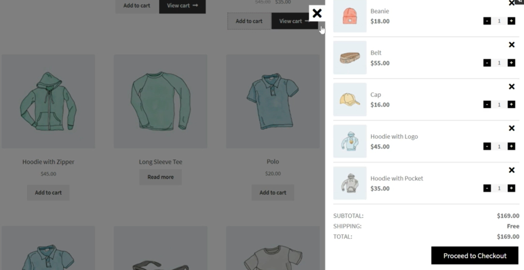 WooCommerce Cart Page Shortcode