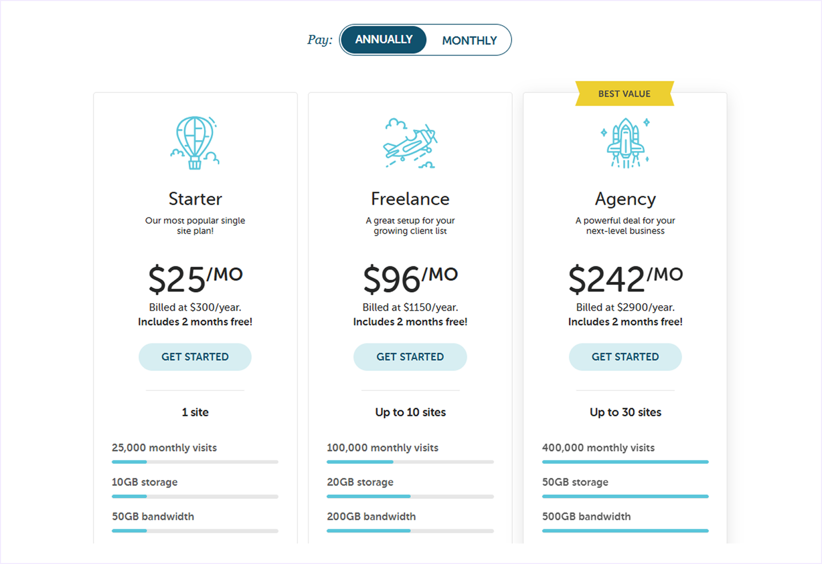 Flywheel Hosting Pricing for Divi Designers
