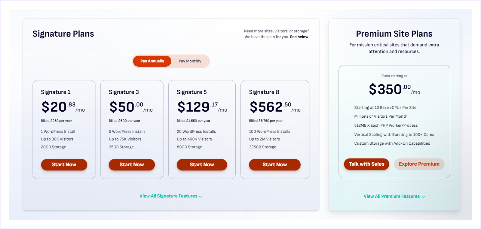 Pressable Hosting Pricing for Divi