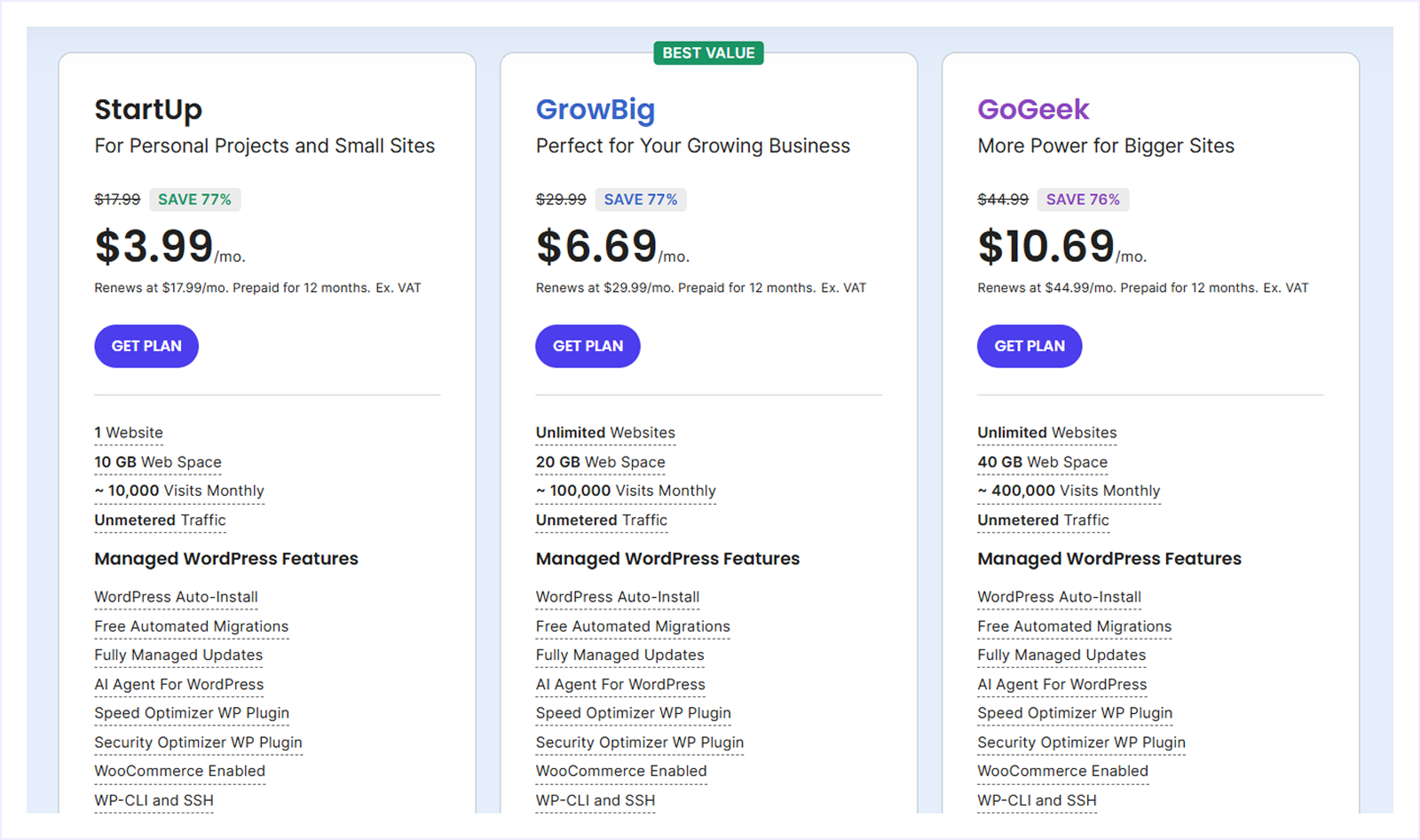 SiteGround Hosting Pricing for Divi Websites