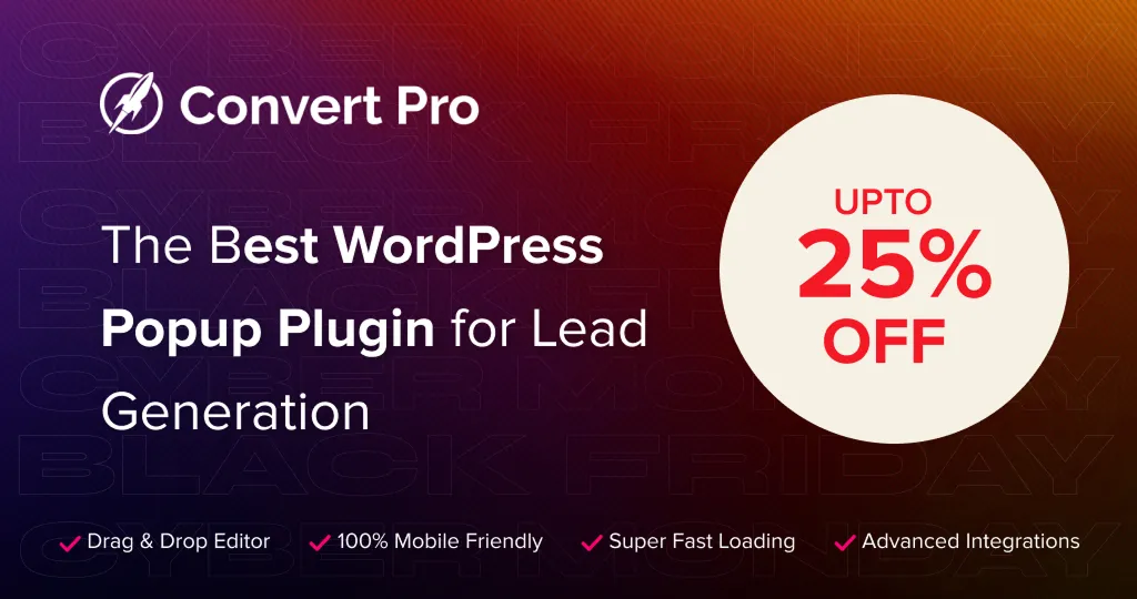 Convert Pro Black Friday Deal 2025