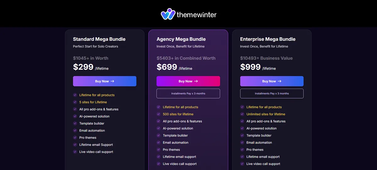 ThemeWinter Black Friday Deal 2025