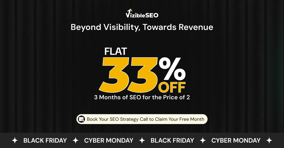 VizibleSEO Black Friday Deal 2025 