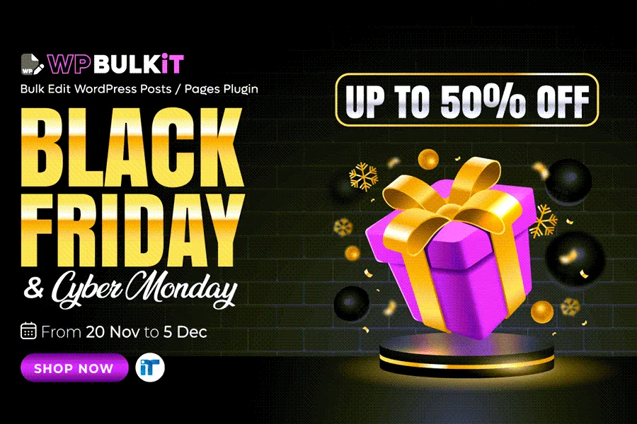 WPBULKiT Black Friday Deal 2025
