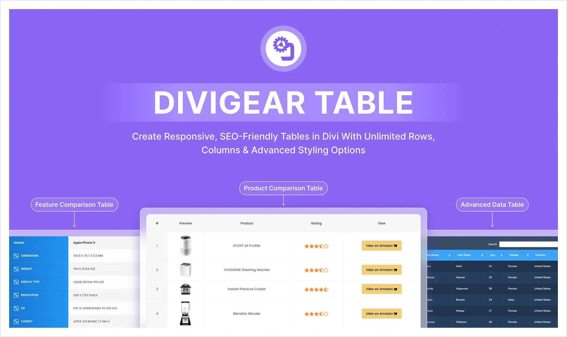DiviGear Table Plugin Review