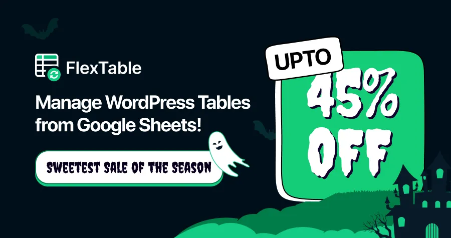 FlexTable Halloween Deal 2025