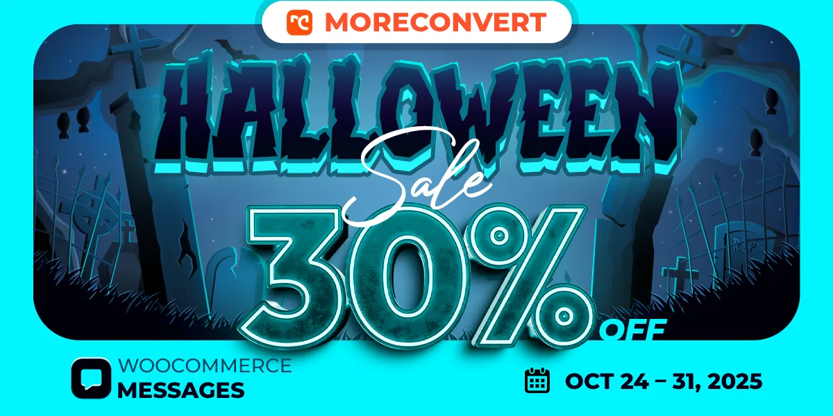 WooCommerce Messages Plugin Halloween Deal 2025