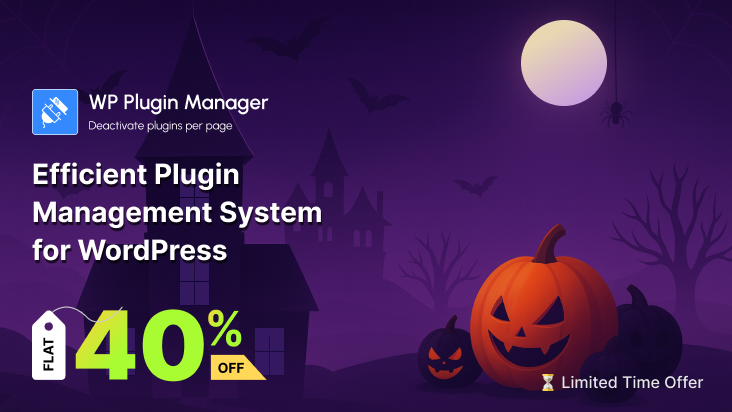 WP Plugin Manager Halloween Deal 2025