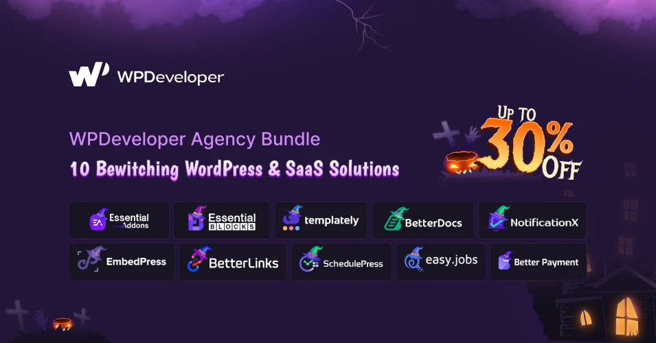 WPDeveloper Agency Bundles Halloween Deal 2025 Details