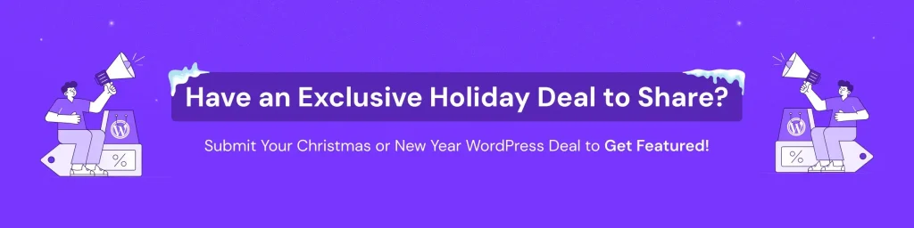 WordPress Holiday Deal Submission