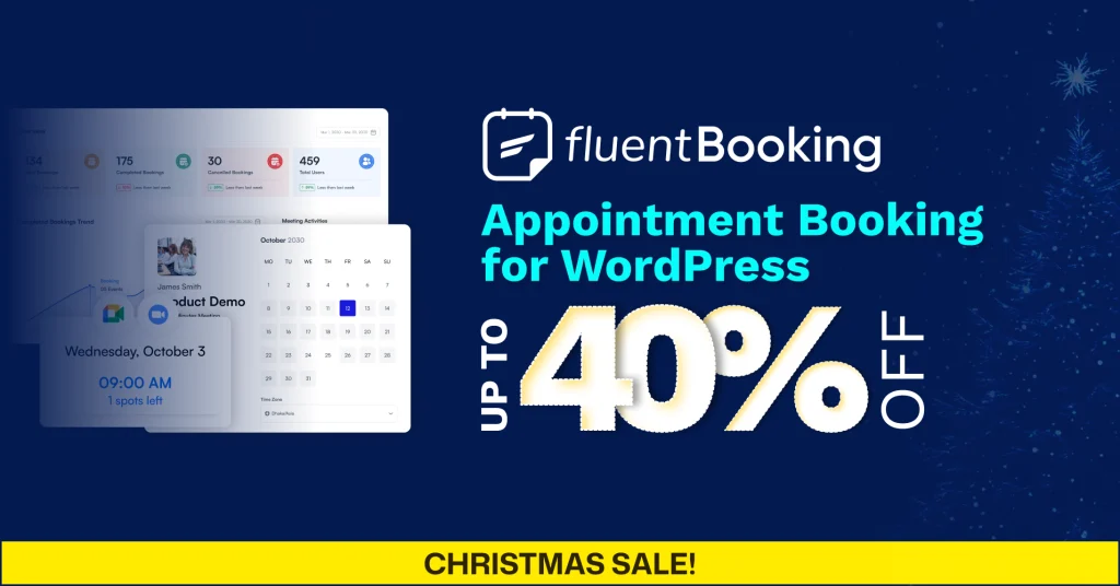 FluentBooking Holiday Deals Details 2025 - 2026