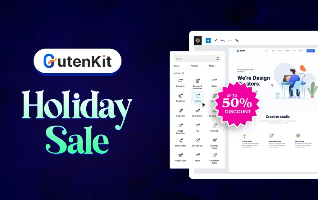 GutenKit Holiday Deals Details 2025 - 2026