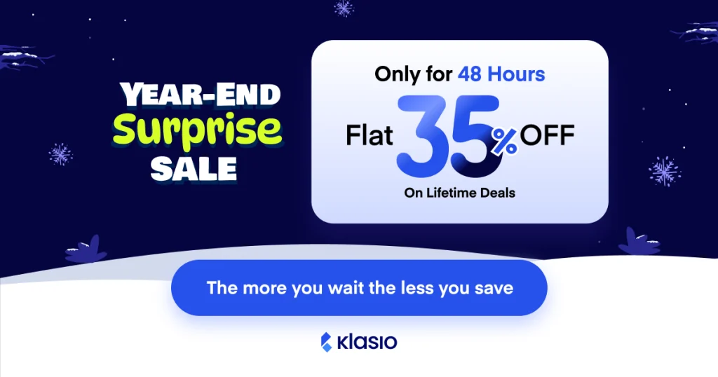 Klasio Holiday Deals Details 2025 - 2026