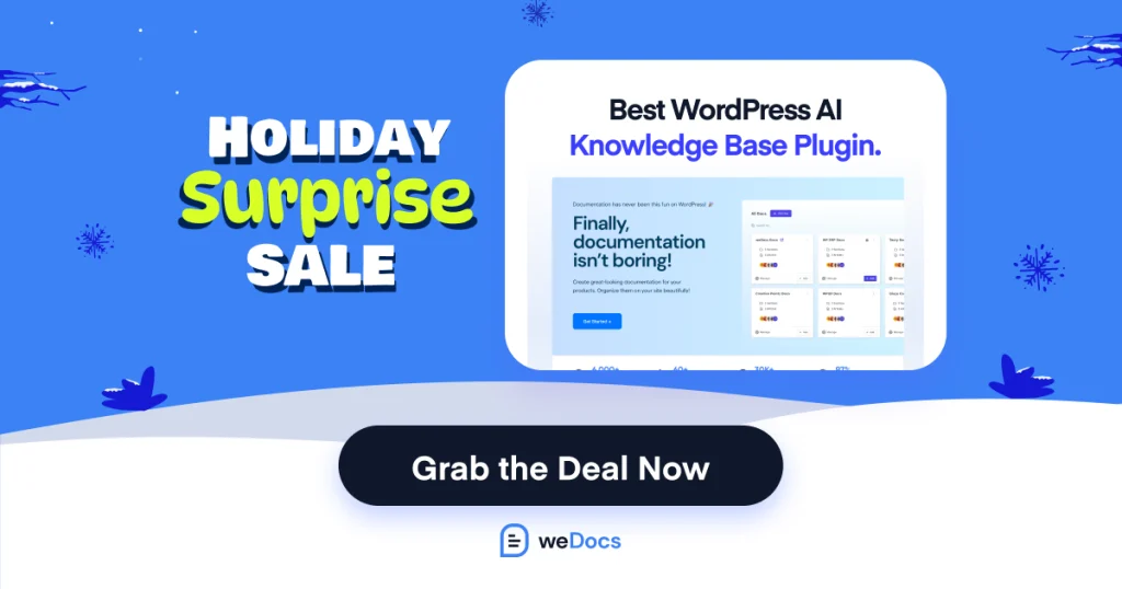 weDocs Holiday Deals Details 2025 - 2026