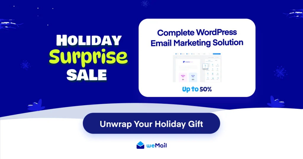 weMail Holiday Deals Details 2025 - 2026