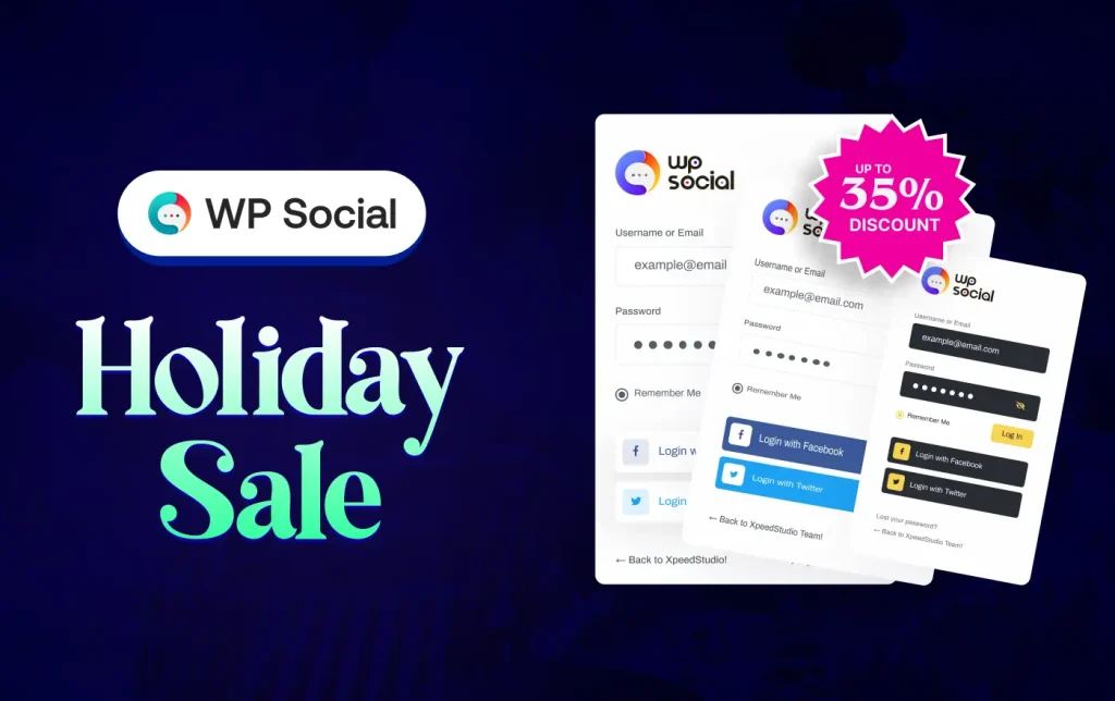 WP Social Holiday Deals Details 2025 - 2026