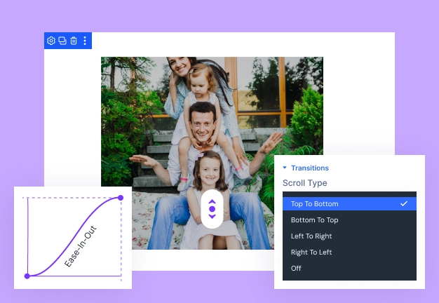 Divi Horizontal and Vertical Image Scroll on Hover
