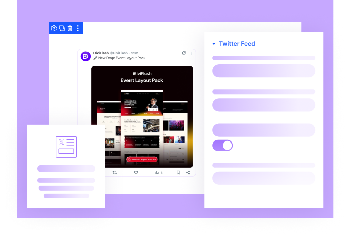 Divi Twitter Feed Module
