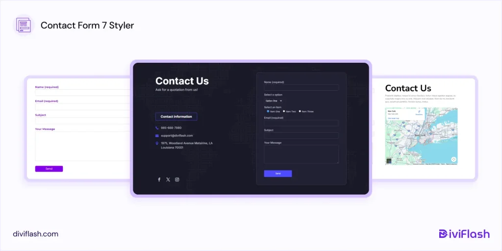 DiviFlash Contact Form 7 Styler