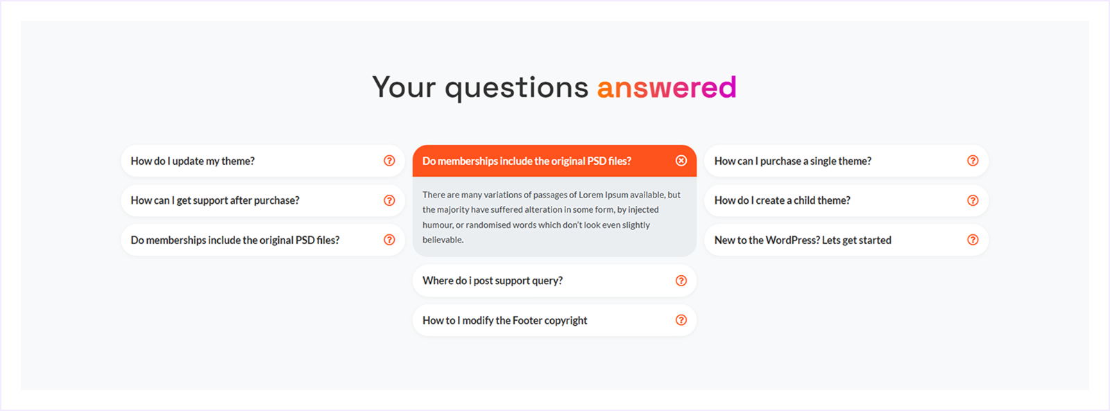 DiviFlash FAQ Template 4