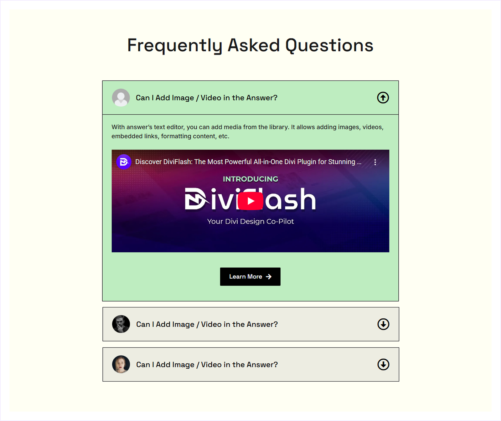 DiviFlash FAQ Template 7