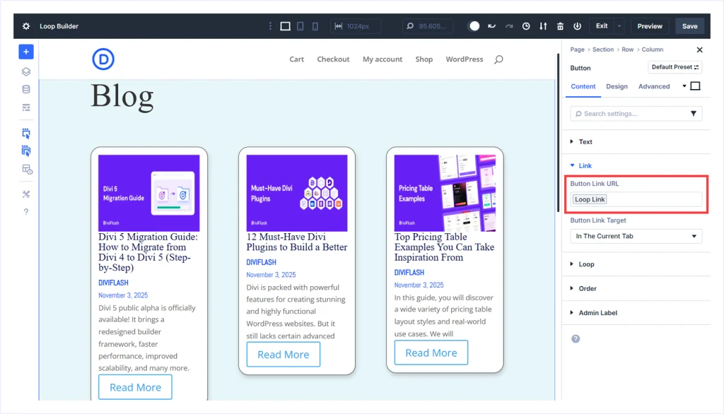 Every Read More Button Connected to Post URL