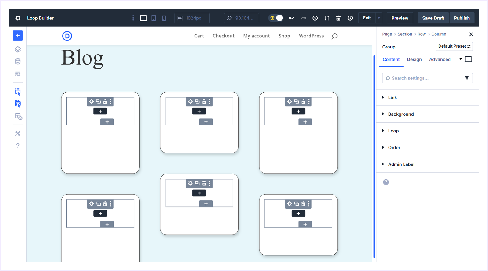 Group Module is added in every Loop item