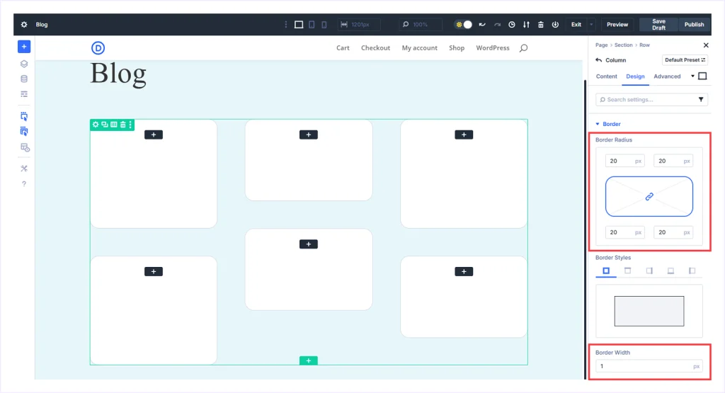 Set a Border Radius to make the corners Rounded