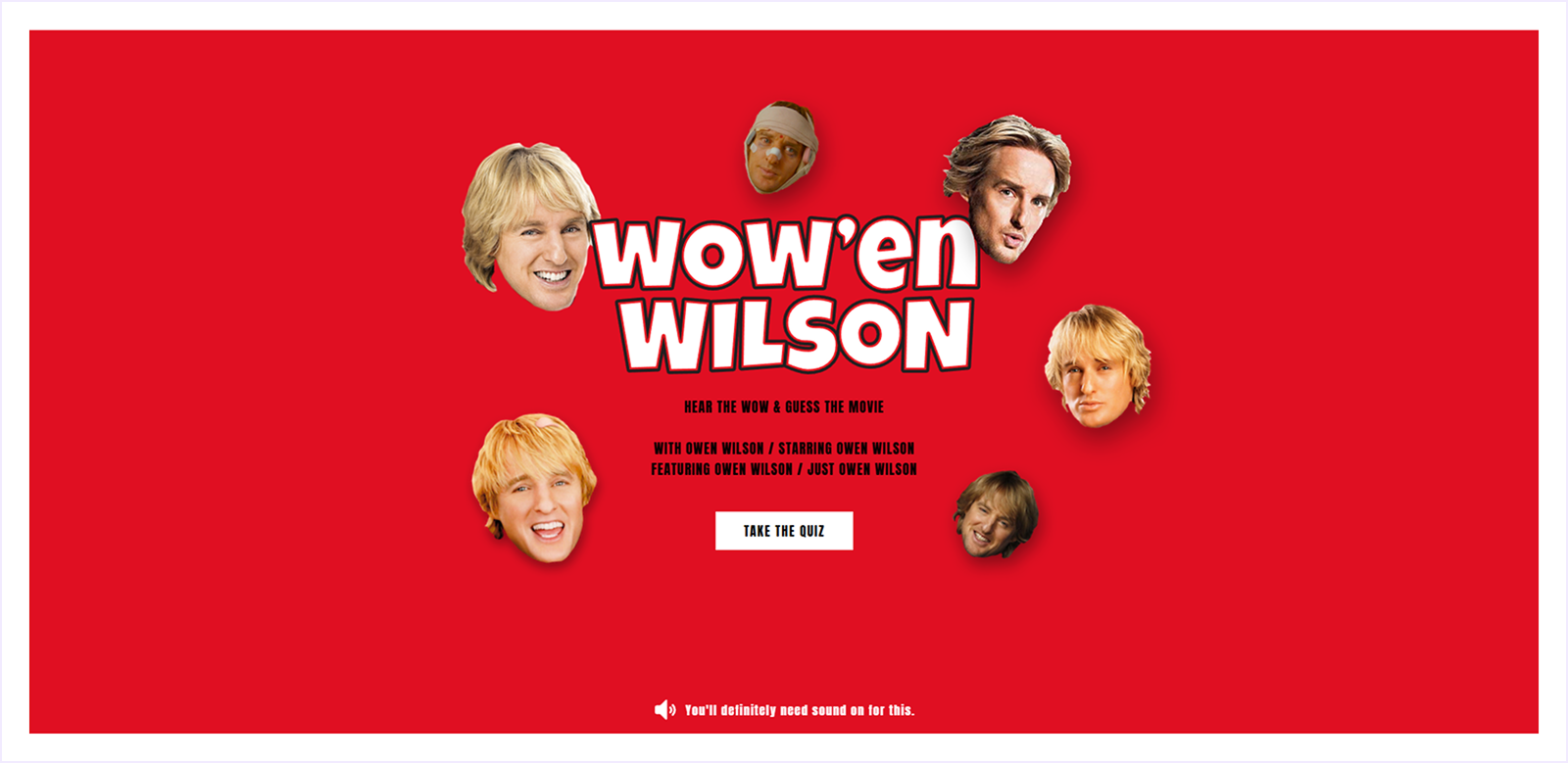 Wow'en Wilson Quiz