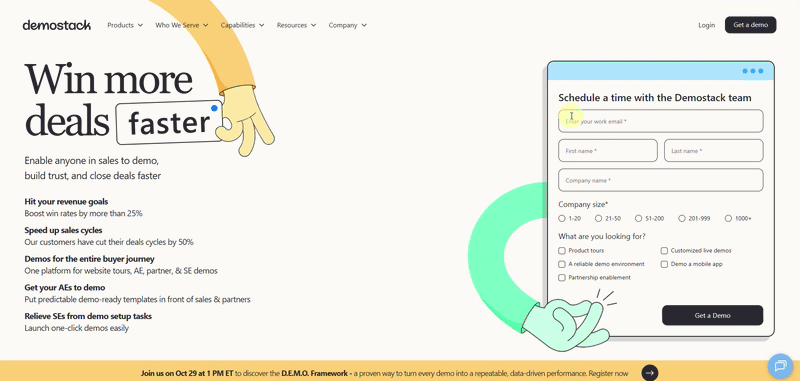 Demostack Lead Generation Form
