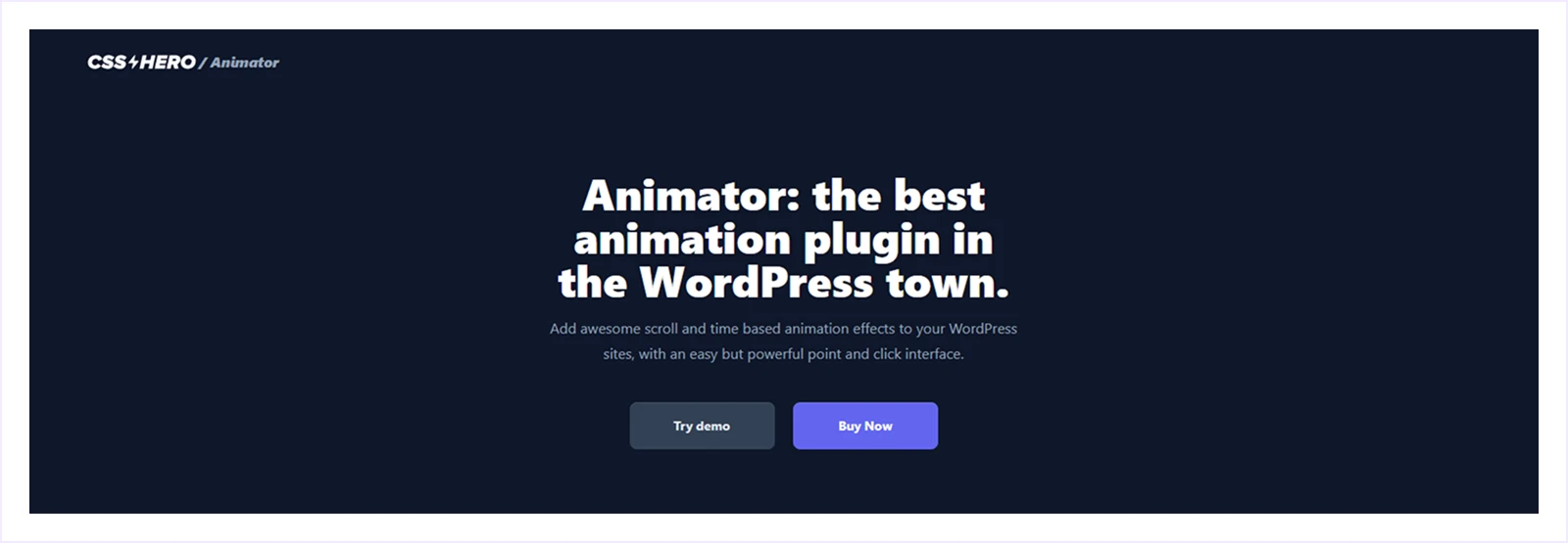 Animator WordPress Animation Plugin