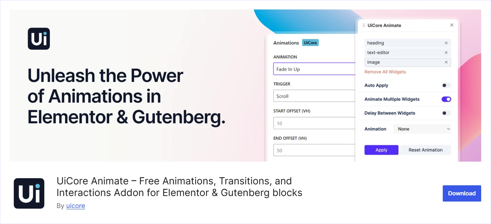 UiCore Animate Plugin Review