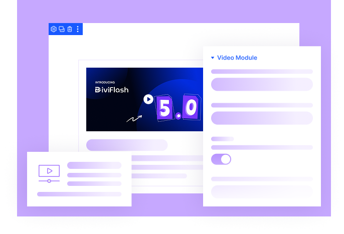 Advanced Divi video module by DiviFlash