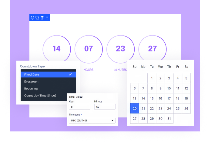 Divi Countdown Timer Module countdown mode settings