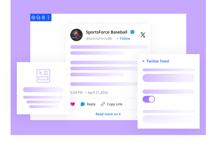 Divi X Twitter feed module by DiviFlash
