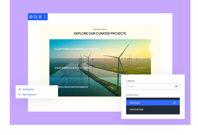 Divi Background Switcher Flex and Grid Item Arrangement