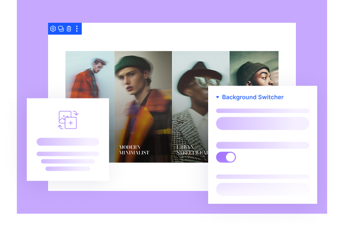 Divi Background Switcher Module by DiviFlash