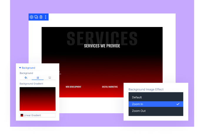 Divi Background Switcher Own Background Per Item