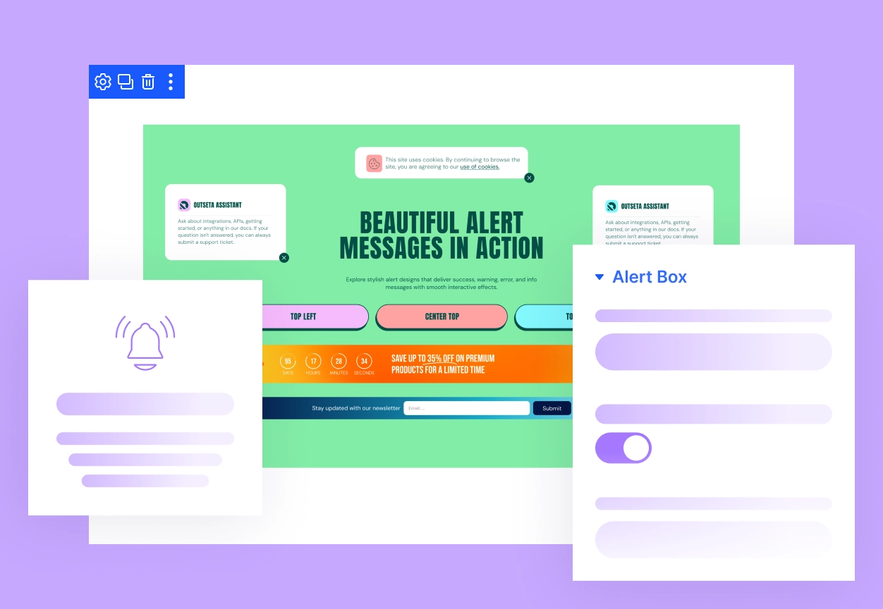 Divi Alert Module by DiviFlash