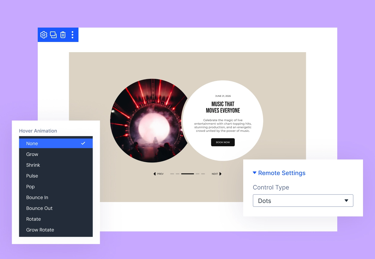 divi-remote-controller-module-style-options Divi Remote Controller Module Hover Animation and Control Type Options