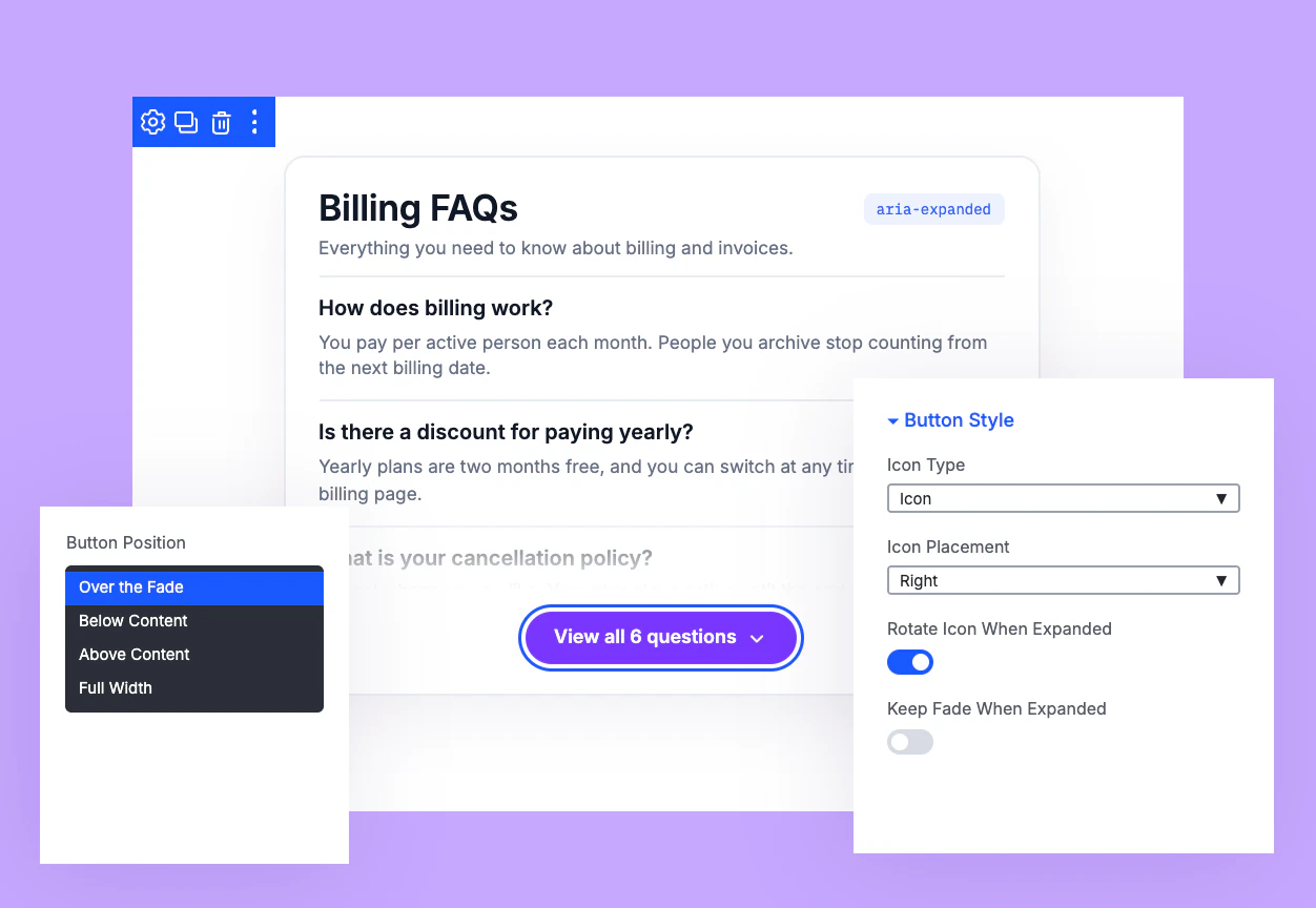 divi-content-unfold-read-more-button-design Divi Content Unfold Read More Button Label, Icon, and Fade Settings