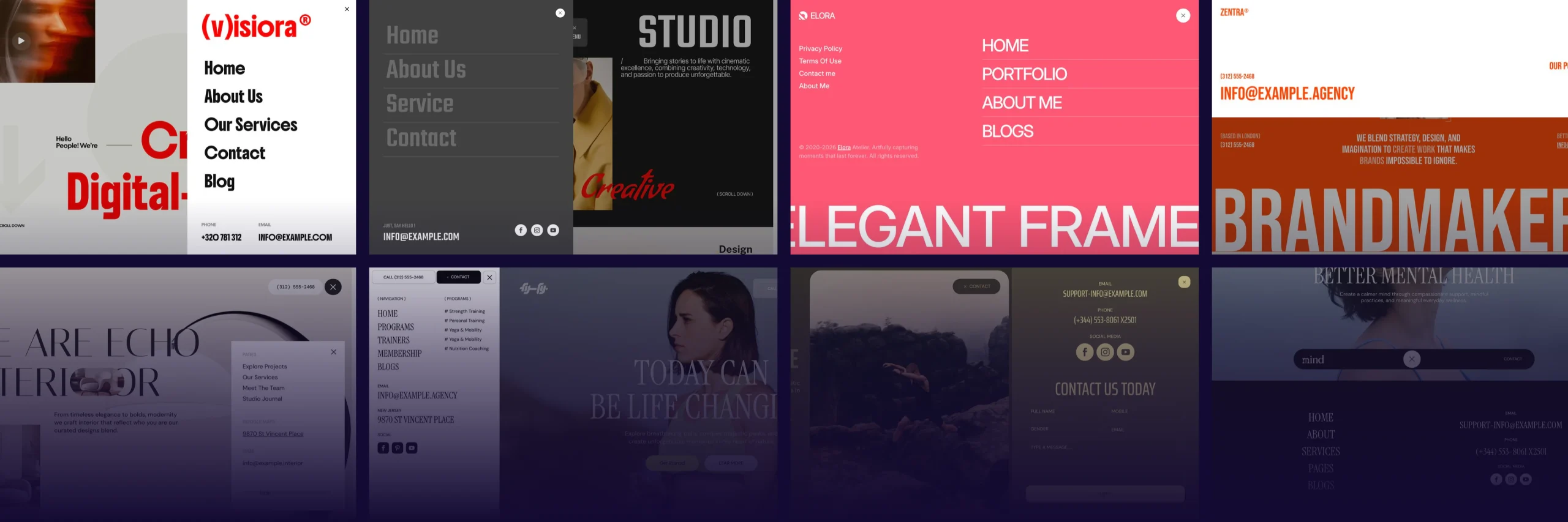 Divi Off Canvas Layouts by DiviFlash
